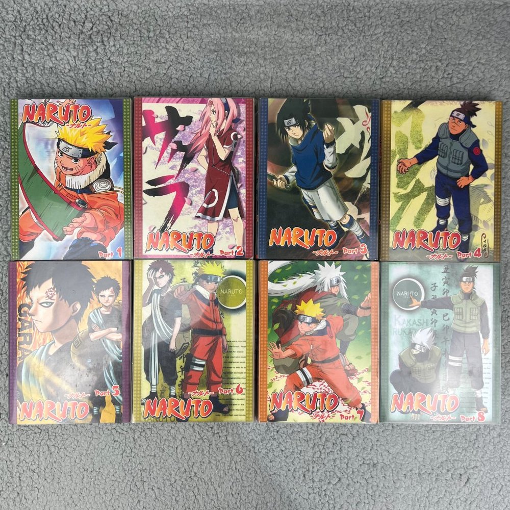 Naruto DVD Set Parts 1-8 24 Disc Chapters 1-106 Anime Manga Series Cartoon Lot 2